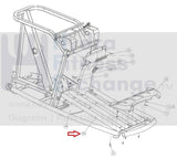 Octane Fitness Q35 Elliptical 2006 Black Ramp Rail Incline System 100736-001-hydrafitnessparts