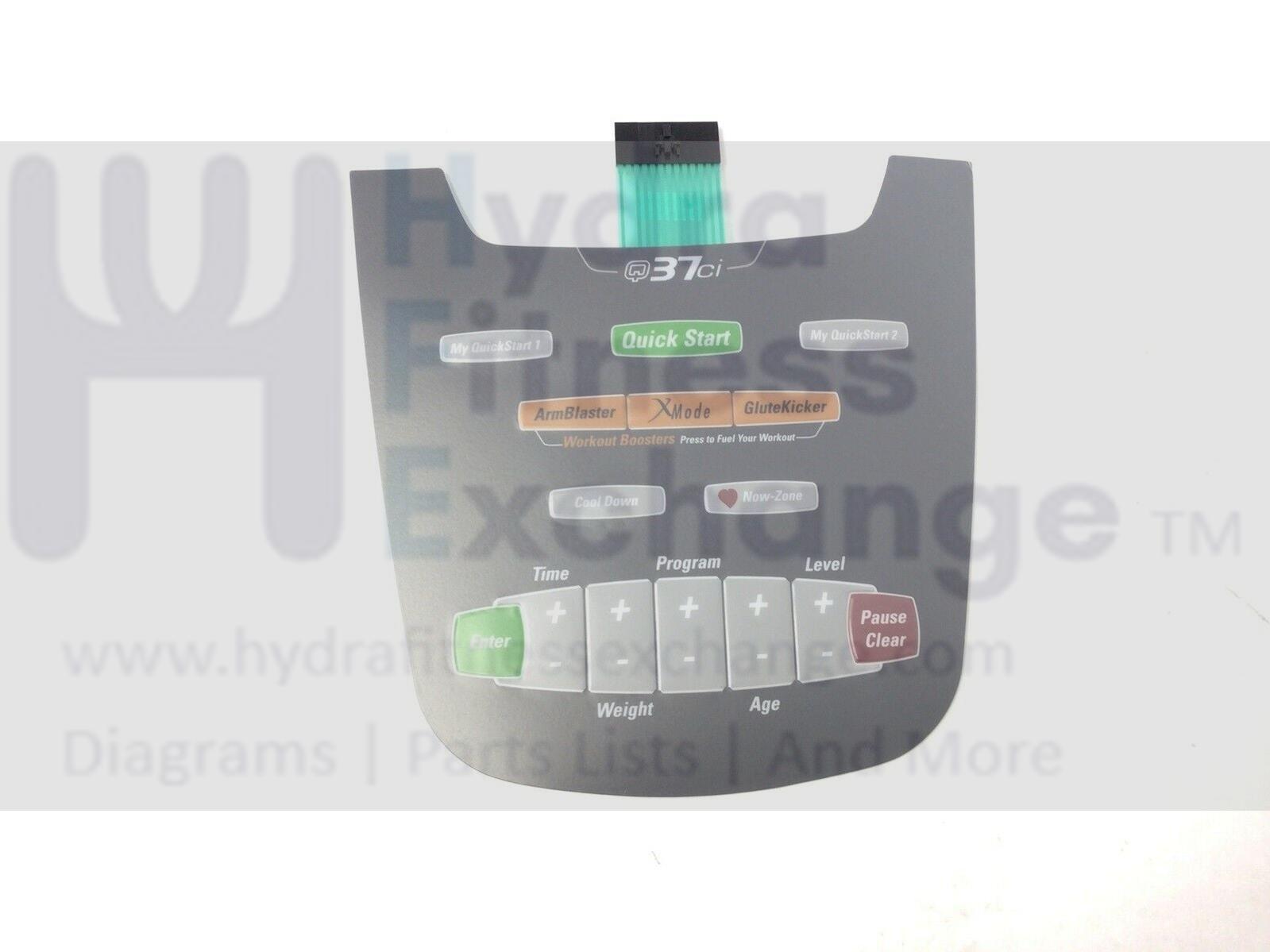 Octane Keypad Octane Fitness Q37ci Elliptical Console Keypad Membrane 104171-001 ...