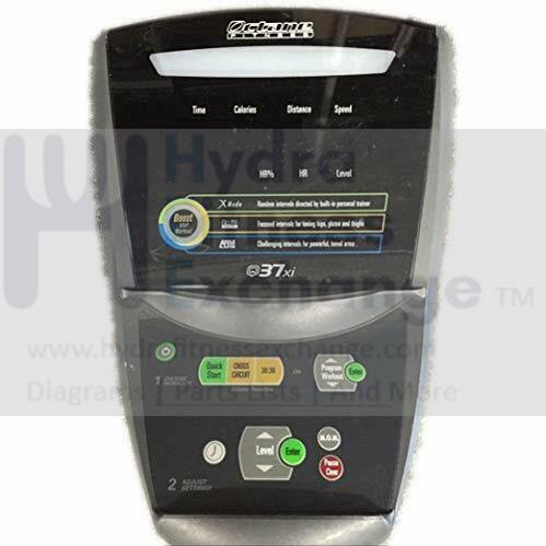 Octane Fitness Q37xi Q37x Elliptical Upper Display Console Assembly 107741-001-hydrafitnessparts