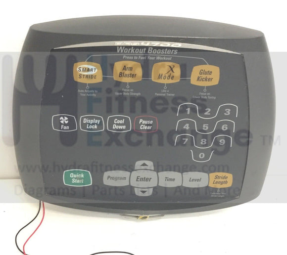 Octane Pro 4700 Elliptical Keypad Control Pad w/ Console Fan 102943-001-hydrafitnessparts