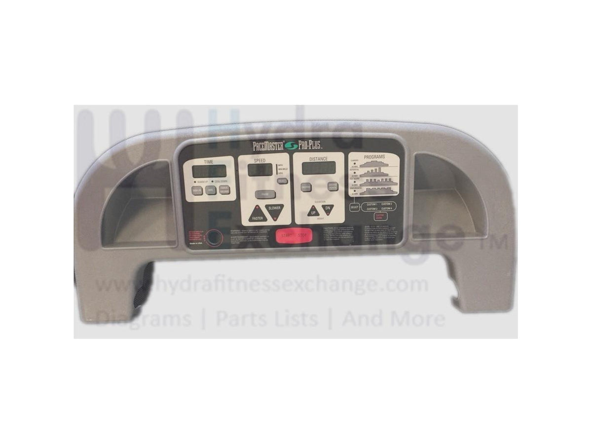 Pacemaster Proplus Pro Plus Treadmill Upper Display Console Membrane ...