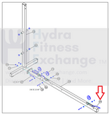 Parabody 400 440 440101 Home Gym Main Long Cable 6873801-hydrafitnessparts