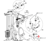 Parabody GS6-103 GS6-104 GS6-105 Home Gym Floating Pulley Bracket ACU04-1546-hydrafitnessparts