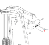 Parabody GS6-103 GS6-104 GS6-105 Home Gym Hex Bolt 1/2-13x3.0" ACUDA1E01230013NB-hydrafitnessparts