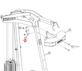 Parabody GS6-103 GS6-104 GS6-105 Home Gym Pewter Backing Plate ACU04-1531-hydrafitnessparts