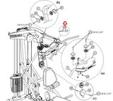 Parabody GS6-103 GS6-104 GS6-105 Home Gym Top Arm Cable 6ft 8" ACU13-0152 13-0152 80"-hydrafitnessparts