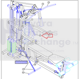 Parabody Life Fitness Home Gym AB Crunch Attachment 6375801-hydrafitnessparts