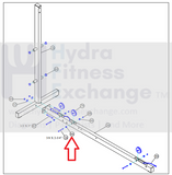 Parabody Life Fitness Home Gym Flange Bushing 1/8" X 1/2" 6480301-hydrafitnessparts