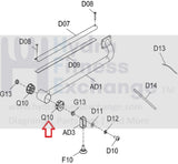 Plastic Round Bushing 1000100823 Works W AFG Horizon Fitness Livestrong Elliptical-hydrafitnessparts