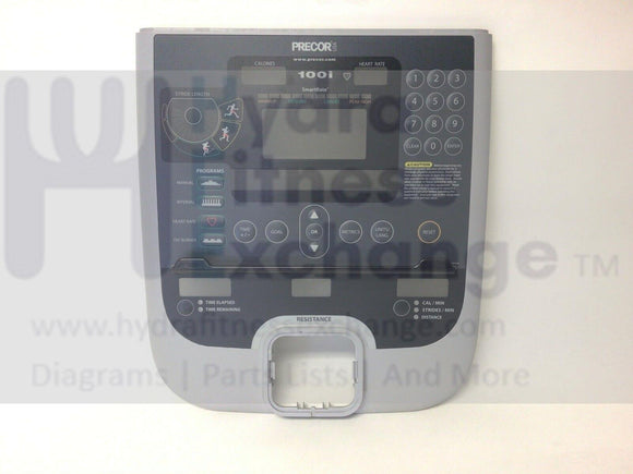 Precor 100i Elliptical Display Console Housing with Touch Pad 49465-101-hydrafitnessparts