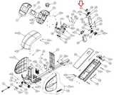 Precor 5.21 EFX 5.23-10 5.23-11 Elliptical Ramp Handle Cap PPP000000RX31HJ000-hydrafitnessparts