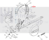 Precor 5.21i C534i EFX - 5.23 Elliptical Center Front Cover PPP000000044479102 44479-102-hydrafitnessparts