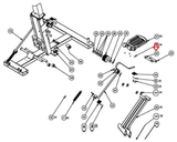 Precor 764 C762 C764 C764I Stepper Step Long Stair Arm Shaft 37825-102-hydrafitnessparts