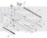 Precor 9.3x 9.33 9.33i M9.3x M9.31 Treadmill Rear Rail 44116-101-hydrafitnessparts