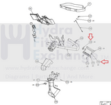 Precor AA97 AACY AC63 Elliptical Handle Bar plug with ORing PPP000000042730101 & PPP000000010115113-hydrafitnessparts