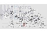 Precor ADFA AJKP ATRL AA32 AAAJ AA72 AACA AYYL HR Elliptical Front Ramp Endcap 39742-101-hydrafitnessparts