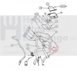 Precor C546 EFX 546 Elliptical Front Ground Clamp Cover 38803-501-hydrafitnessparts