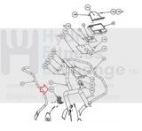 Precor C546 Version 1 - 2 Elliptical Rear Ground Clamp Cover 38221-501-hydrafitnessparts