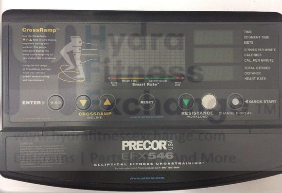 Precor C556i EFX 556i Elliptical PCA Console Membrane Display Panel Board 38211-101-hydrafitnessparts
