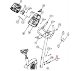 Precor C842 C842i C846iC846 Upright Bike Hex Head Screw GR5 1/2-13X5 HCTN050-500-hydrafitnessparts