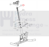 Precor C846 C846i C842 C842i Recumbent Bike Seat Post Weldment Assembly 47425103-hydrafitnessparts