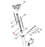 Precor C846i C842i C842 842 Upright Bike Bearing Seat Post with Spring 45514-101-hydrafitnessparts
