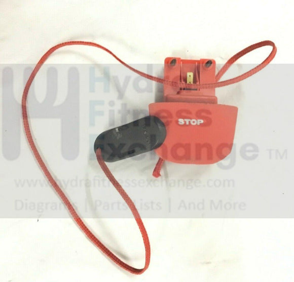 Precor C956i 9.57 C954i C966i Treadmill Stop Button Safety Key Lanyard 48710-103-hydrafitnessparts