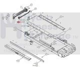 Precor C965i TRM10 Treadmill Right Rear Roller Guard Bracket PPP000000300833102 & 300833-102-hydrafitnessparts