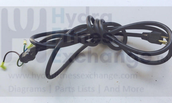 Precor Commercial c954 c956 c944 9.55 954 956 944 Treadmill Power Cord 45674-136-hydrafitnessparts