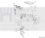 Precor EFX 447 Elliptical Hand Sensor Wire Harness PPP000000302875035-hydrafitnessparts