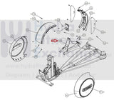 Precor EFX 546I EFX10 Elliptical Pacific Blue Rear Rex Wedge Cover 39729-103-hydrafitnessparts