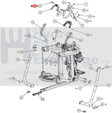 Precor Elliptical Heart Rate Grip IMD Plastic Plate PPP000000301021102-hydrafitnessparts
