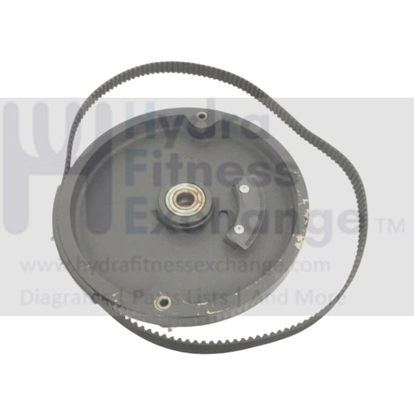 Precor Elliptical Resistance Brake Flywheel with Cogged Belt 287-A PPP000000049399101 301169-101-hydrafitnessparts