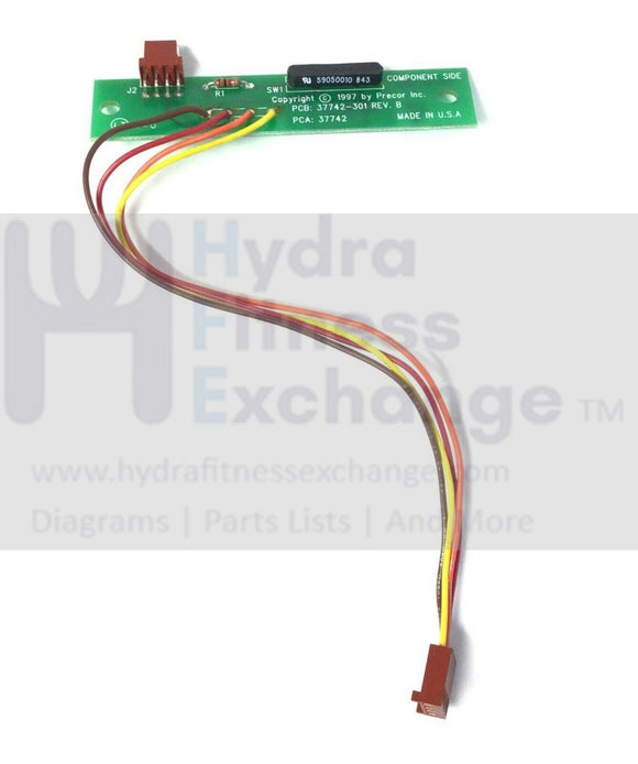 Precor Elliptical Safety Switch with Wire Harness 7742-101 & PPP000000037742101-hydrafitnessparts