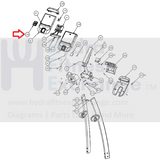 Precor Elliptical Touch pad, "D" Pad With 5 Button MFR-48677 48769-113-hydrafitnessparts