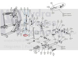 Precor Elliptical Universal Left Right Rear Link Arm Assembly PPP000000049163104-hydrafitnessparts