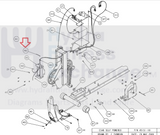 Precor Elliptical Vinyl Coated Cable Clamp 12103-101-hydrafitnessparts