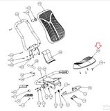 Precor RBK 885 RBK10 RBK885 Recumbent Bike Seat Bottom Pad PPP000000302708101-hydrafitnessparts