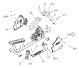 Precor RBK 885 RBK10 Recumbent Bike Right Assembly Cover PPP000000300884102-hydrafitnessparts