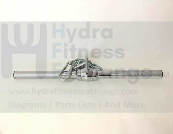 Precor Stack Gym Chrome Curl Bar with Chain PPP000000045027102-hydrafitnessparts