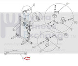 Precor Stack Gym Fly Cable Assembly 73" PPP000000040484102-hydrafitnessparts