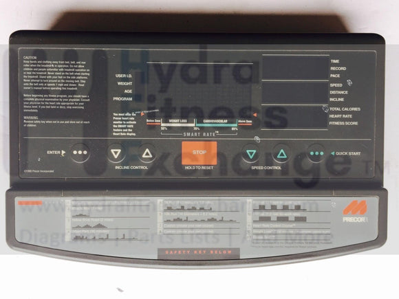 Precor Treadmill Display Console 9.25 (F7) Treadmill Display Console 50971-106 or 36460-102-hydrafitnessparts