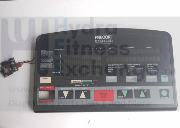 Precor Treadmill Display Console Upper PCA Board W Software 44568-101-hydrafitnessparts