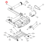 Precor Treadmill Front Drive Roller with Pulley 44214-104-hydrafitnessparts