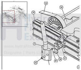 Precor Treadmill Lower Handrail Hand Rail Clamp-hydrafitnessparts