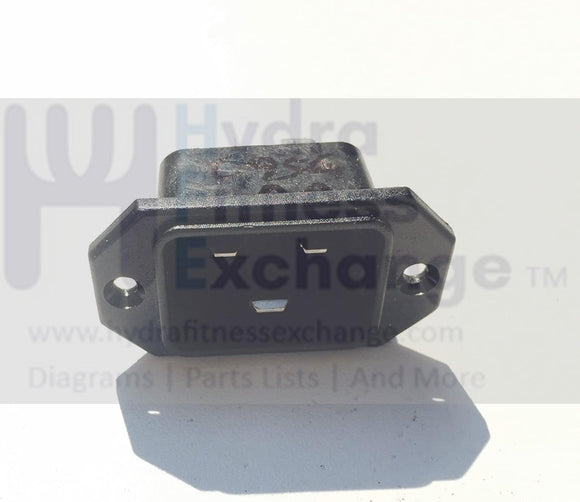 Precor Treadmill Power Entry Power Cord Inlet IEC 16/20A Female Plug-hydrafitnessparts