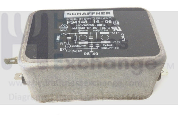 Precor Treadmill Schaffner Version Power Supply Line Input Filter 11224-102-hydrafitnessparts