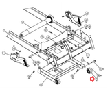 Precor Treadmill Transport Wheel AJLYB22060033 or PPP000000044270101-hydrafitnessparts