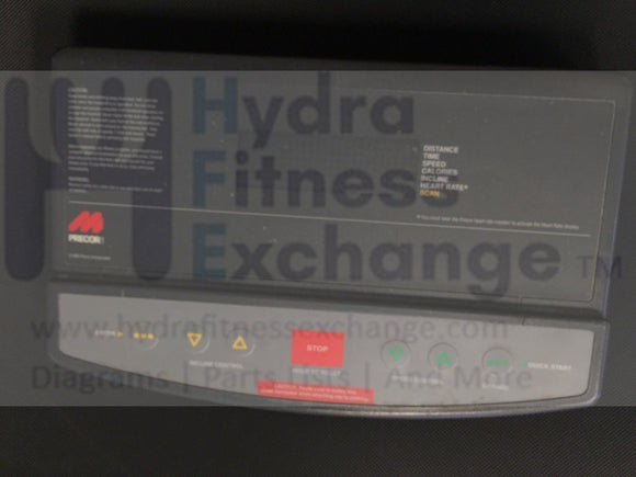 Precor Treadmill Upper Display Console for 9.41 Panel 37374-103 or 37204-103-hydrafitnessparts