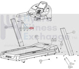 Precor Treadmill Upper Post Screw PPP00000TCNN031075-hydrafitnessparts